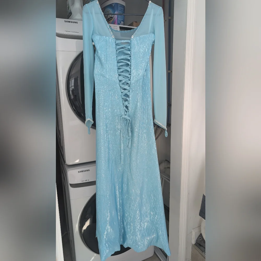 Costume: Handmade Frozen Elsa Gown And Cape, plus Crown with full price offer - Picture 11 of 17